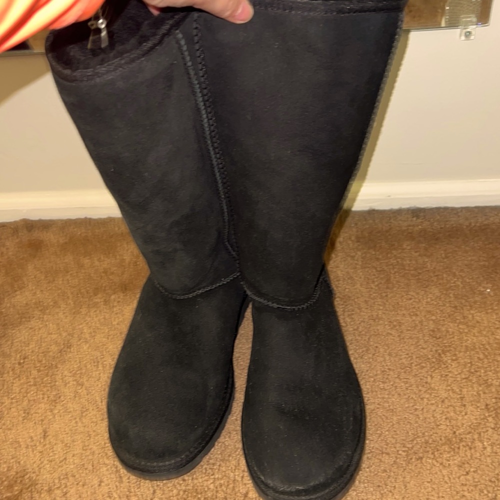Black tall UGG boots NEVER WORN